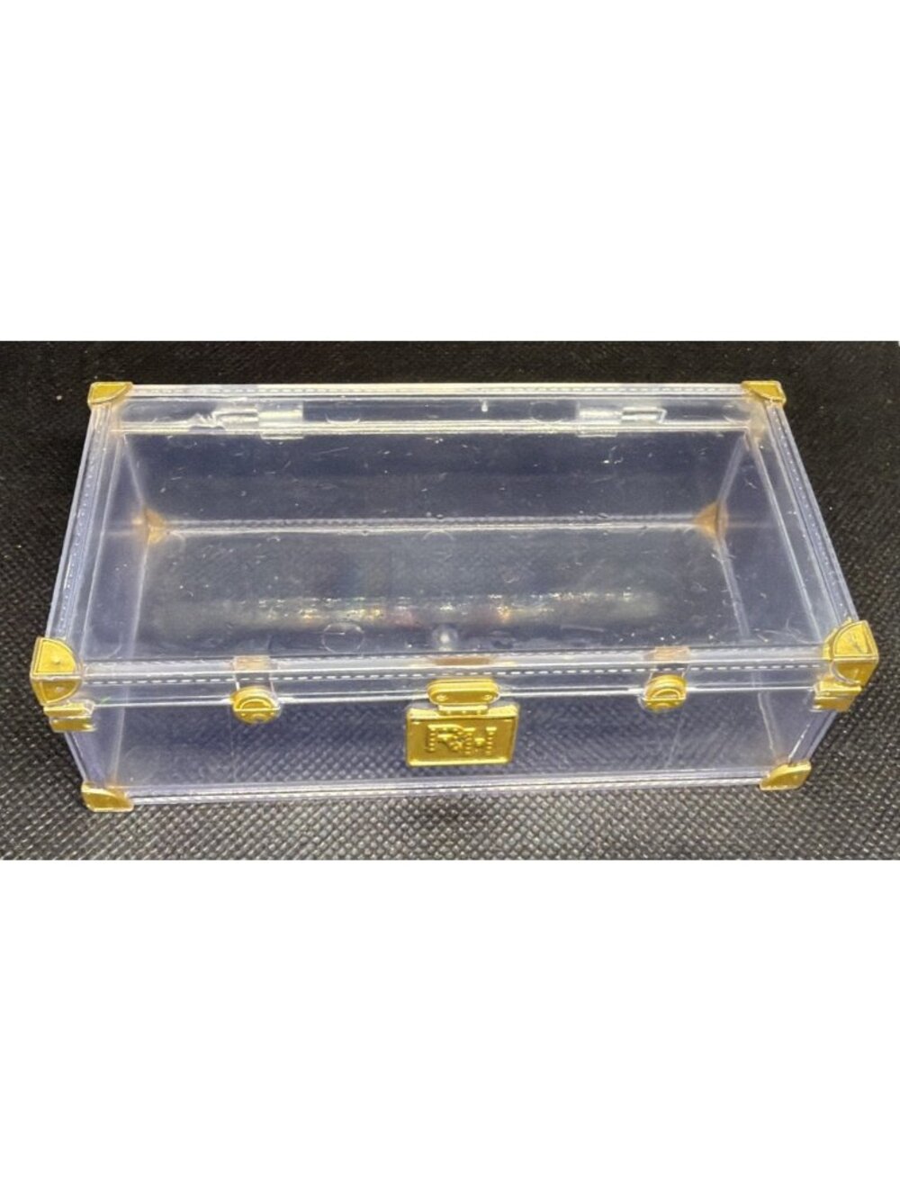 Rainbow High Deluxe Fashion Closet Acrylic Hinged Box Trunk Case Clear 4.5”x2.5"